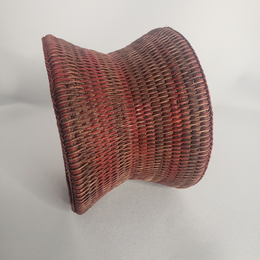 African oversized woven bracelet.